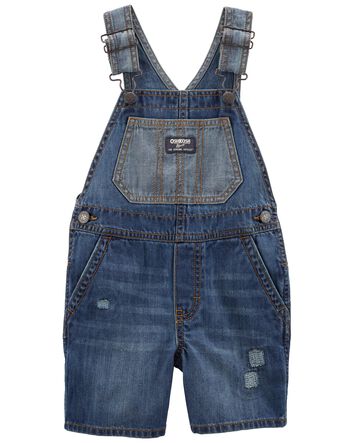 Carters Mini Blues Canvas Shortalls 3 Months Carters Mini Blues Canvas Shortalls 3 Months